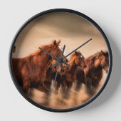 Horloge Chevaux au galop (Recto)