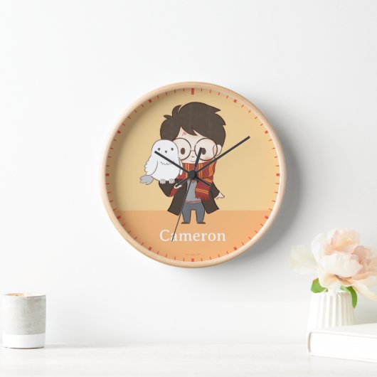 Horloge Chibi HARRY POTTER™ & Hedwig (Maison)