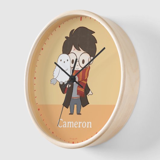 Horloge Chibi HARRY POTTER™ & Hedwig (Angle)
