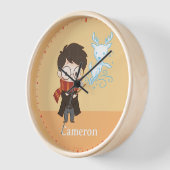 Horloge Chibi HARRY POTTER™ Patronus (Angle)