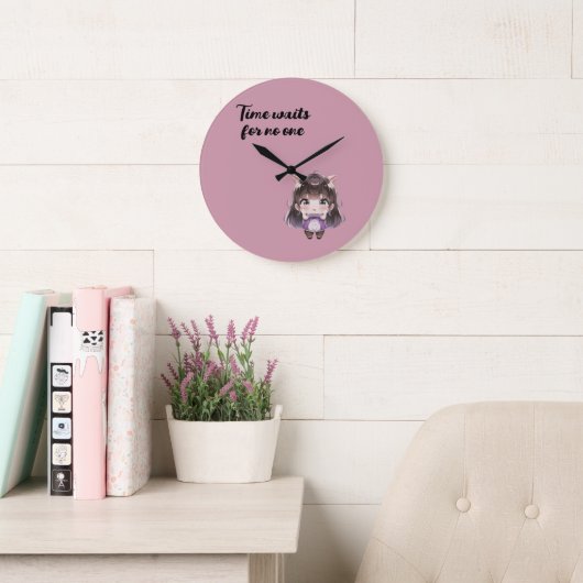 Horloge Chibi Mignonne (Salle de lecture)