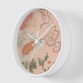 Horloge Chic Elegant Floral (Angle)