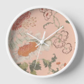 Horloge Chic Elegant Floral (Recto)