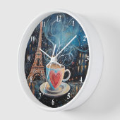 Horloge Chic Tour Eiffel Café Coeur Café Chalk Paris (Angle)