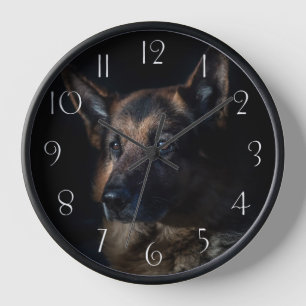 Horloge Chien berger allemand