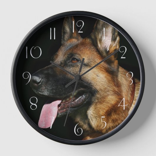 Horloge Chien berger allemand (Recto)