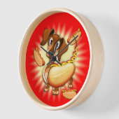 Horloge Chien chaud Dachshund (Angle)