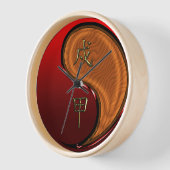 Horloge Chien de Bois (Angle)