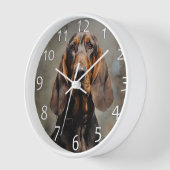 Horloge Chien de sang (Angle)