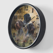 Horloge Chiens de chasse polyvalents (Angle)