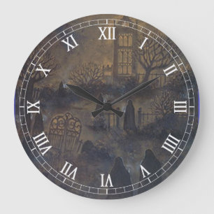 Horloge chiffres romains zombies