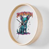Horloge Chihuahua Chi Chichi Chiwawa Zombie Chien Hallowee (Angle)