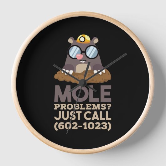 Horloge Chimie - Problèmes de mole (Recto)