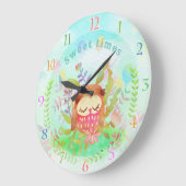 Horloge Chouette Mignonne (Angle)