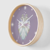 Horloge Chouette Oracle Violet Pastel (Angle)