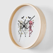 Horloge Chouette poupée d'Halloween mignonne (Angle)