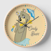 Horloge Cindy Bear tenant le parasol (Recto)