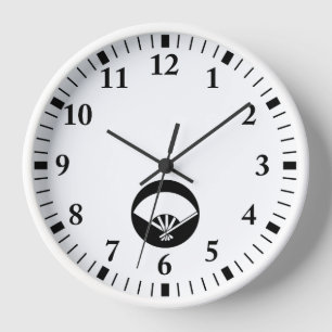 Horloge Cinq os éventail dans gâteau de riz