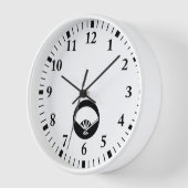 Horloge Cinq os éventail dans gâteau de riz (Angle)