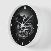 Horloge Cinquante ans noir bas Rider Palm Trees Graphisme (Angle)