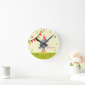 Horloge Circus Elephant & drapeaux (Maison)