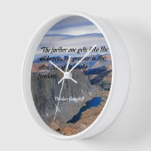 Horloge Citation de Theodore Roosevelt (Angle)