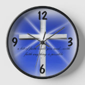 Horloge Citations inspirantes de la foi chrétienne (Recto)