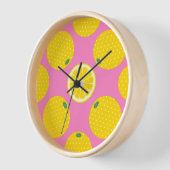 Horloge Citrons Citrons Fun Round (Angle)