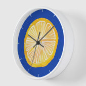Horloge Citrus citron (Angle)