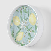 Horloge Citrus jaune citron frais (Angle)