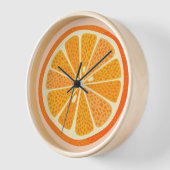 Horloge Citrus Orange Fun (Angle)