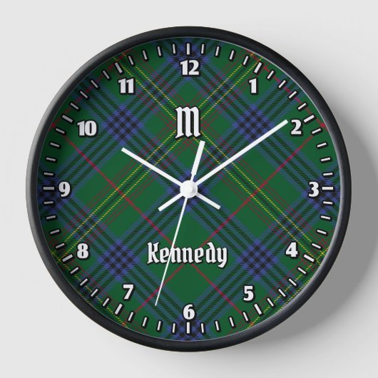 Horloge Clan Kennedy Tartan (Recto)