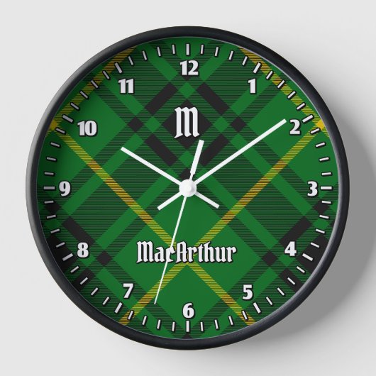 Horloge Clan MacArthur Tartan (Recto)
