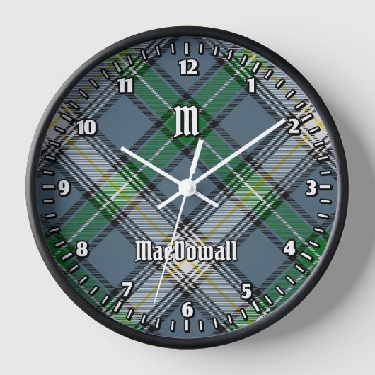 Horloge Clan MacDowall Tartan (Recto)