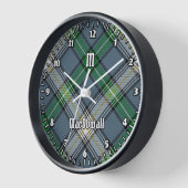Horloge Clan MacDowall Tartan (Angle)