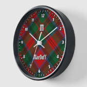 Horloge Clan MacDuff Tartan (Angle)