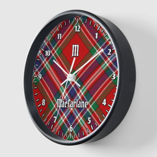 Horloge Clan MacFarlane Red Tartan (Angle)