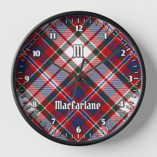 Horloge Clan MacFarlane robe Tartan