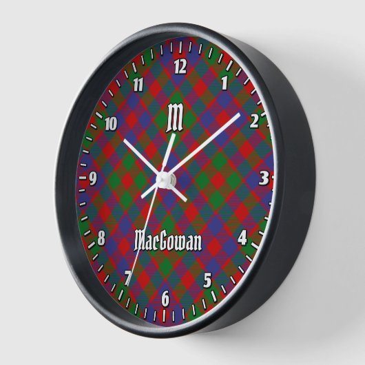Horloge Clan MacGowan Tartan (Angle)