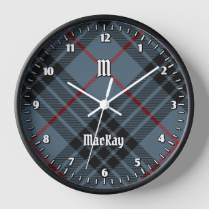 Horloge Clan MacKay Blue Tartan