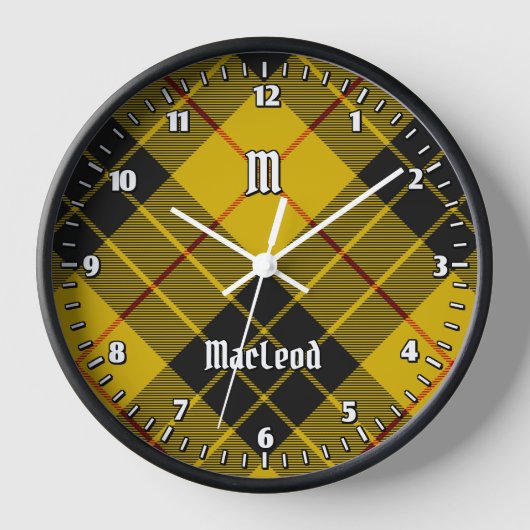 Horloge Clan Macleod de Lewis Tartan (Recto)