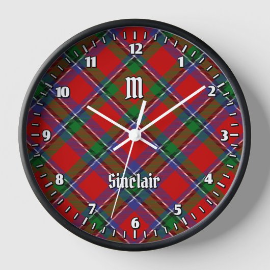 Horloge Clan Sinclair Tartan (Recto)