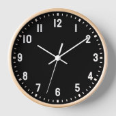 Horloge Classic School Bold Numéros Black Wall (Recto)