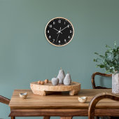 Horloge Classic School Bold Numéros Black Wall