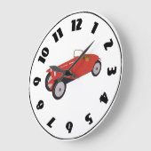 Horloge classique de voiture rouge (Angle)