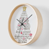 Horloge "Clochettes de jingle" (horloge murale) (Angle)