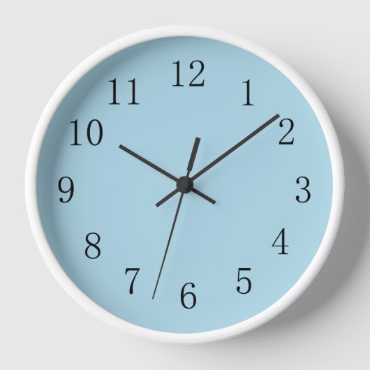 Horloge Clock Blue Kitchen Wall (Recto)