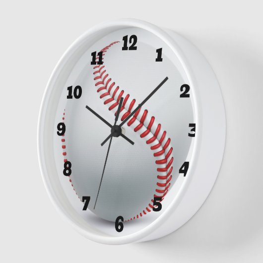 Horloge Clock de baseball (Angle)