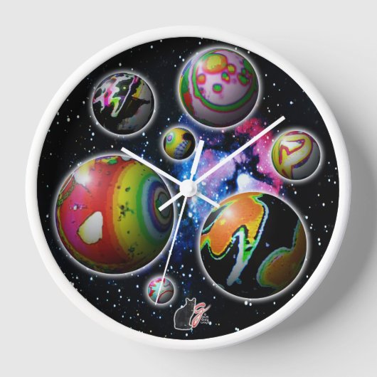 Horloge Clock de Planetoids (Recto)