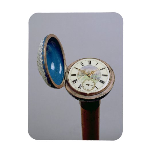 Horloge (cloisonne enamel) magneet (Verticaal)